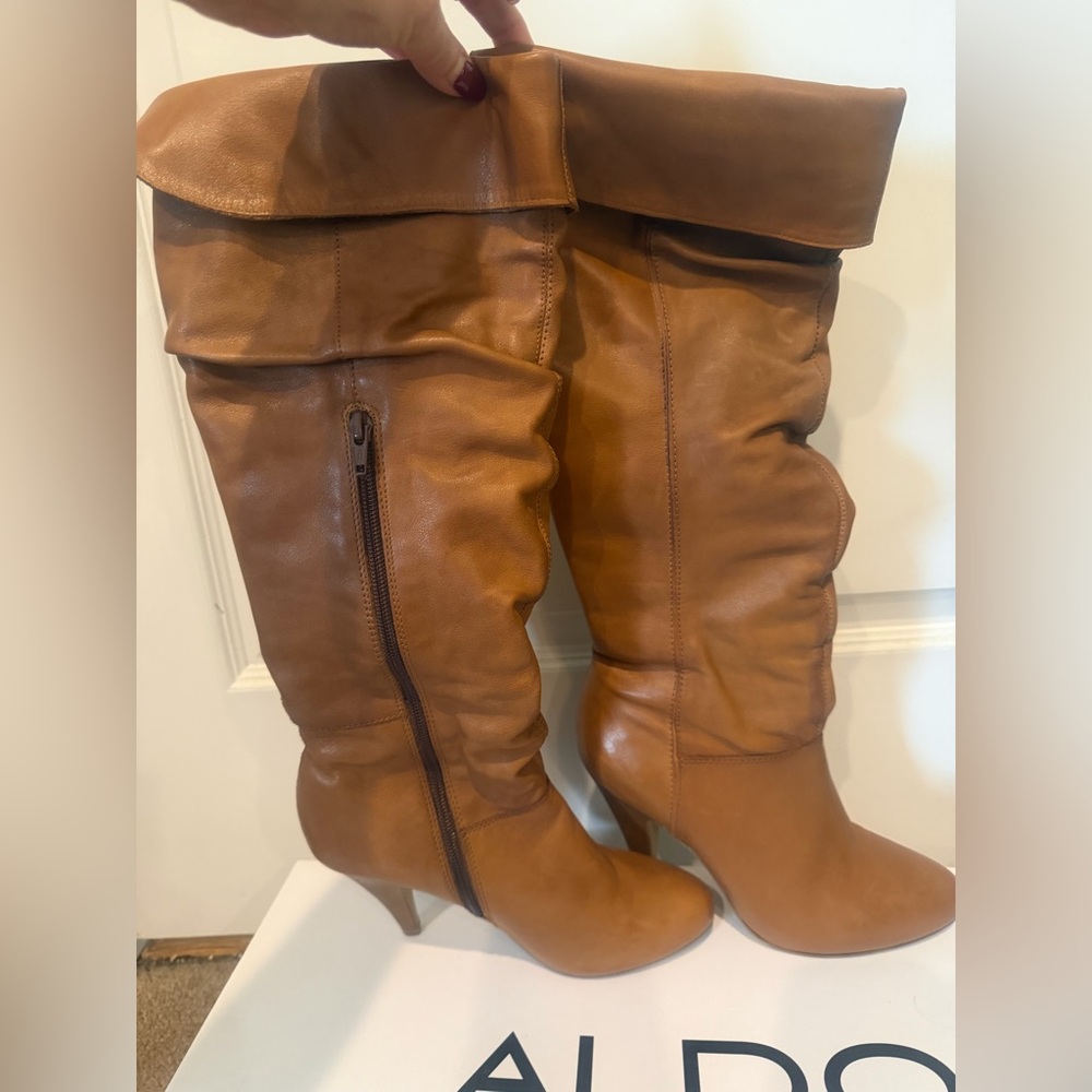 Aldo Women's Brown Over the Knee Boots